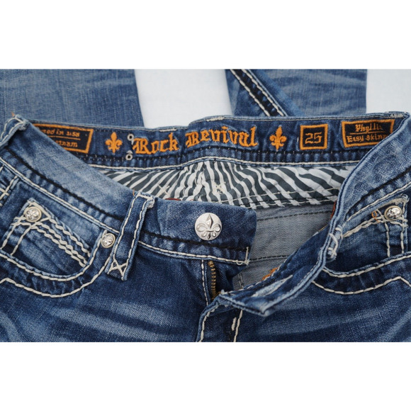 Rock Revival Womens Size 25x27 Phyllis Easy Skinny Jeans - Picture 5 of 10